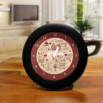 Harry Potter - Infographic Red Table Clock