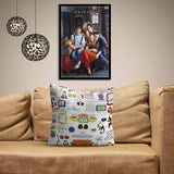 Friends TV Series Doodle Satin Cushion Cover