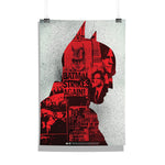 The Batman - Red Gotham A4 Size Wall Decor Poster (With Frame)