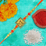 Rakhi - Set of 12 Swastik Design Dora Rakhi For Raksha Bandhan