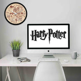 Harry Potter Red Infographic Wall Clock