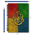 Harry Potter Hogwarts House Crest A5 Notebook