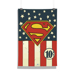 DC Comics Superman Logo Flag Poster