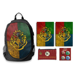 Harry Potter - Back to School Combo (1 Backpack + 1 Pouch + Badges Set + 2 B5 Notebooks)