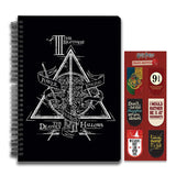 Harry Potter combo set ( 1 Triangle Notebook and 1 Magnetic Bookmark)