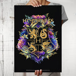 Harry Potter - Floral House Crest Design Wall Poster