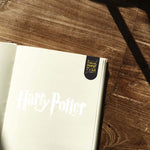 Harry Potter combo set ( 1 Infographic Grey Notebook and 1 Magnetic Bookmark )