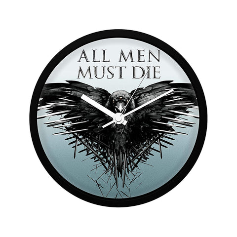 Game of Thrones All Men Must Die Wall Clock