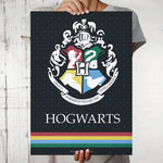 Harry Potter" Hogwarts House Crest Black Poster