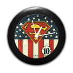 DC Comics Superman Logo Flag Table Clock