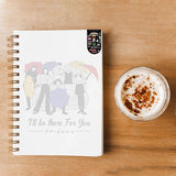 Friends TV Series  Combo set ( 1 Doodle Notebook and 1 Magnetic Bookmarks )