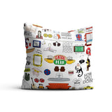 Friends TV Series Doodle Satin Cushion Cover