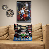 Friends TV Series Quotes Satin Cushion Cover