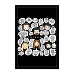 Friends TV Series Cartoon Poster