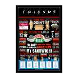 Friends TV Series Quotes Poster