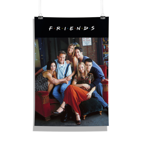 Friends TV Series - On The Couch Poster A4 With Frame