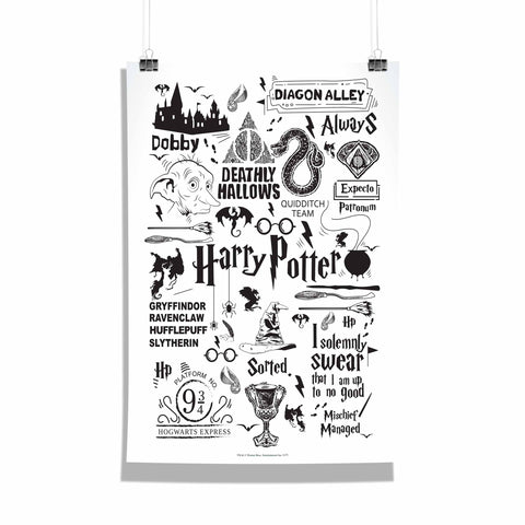 Harry Potter Infographic Poster