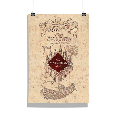Harry Potter Maruder's Map Poster