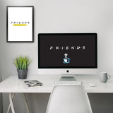 Friends: The Reunion - Logo (White) poster