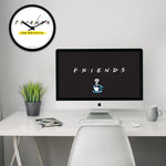 Friends: The Reunion -Logo (White) Wall Clock