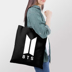 BTS Logo Canvas Handbag
