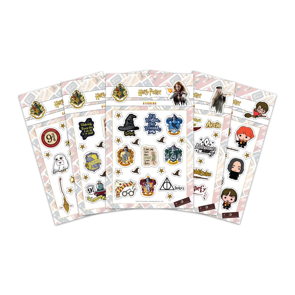 Harry Potter Set of 5 Vinyl Sticker Sheets Epic Stuff
