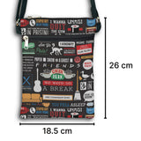 friends infographic sling bag dimension image