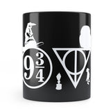Harry Potter - LOVE Design Premium Black Patch Coffee Mug 350ml