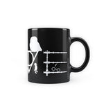 Harry Potter - LOVE Design Premium Black Patch Coffee Mug 350ml