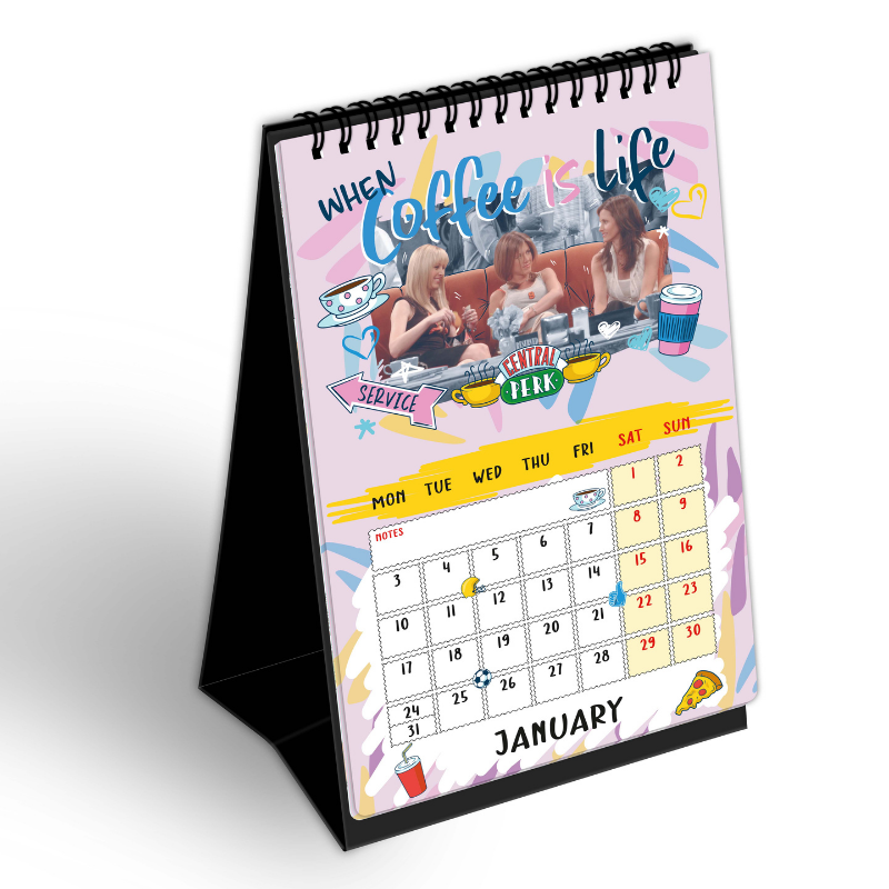 Calendrier de Table 2024 - 12 x 14.5 Cm BEST FRIENDS