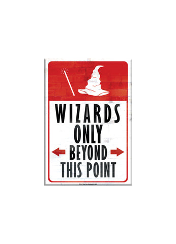 Harry Potter - Wizards Only Fridge Magnet